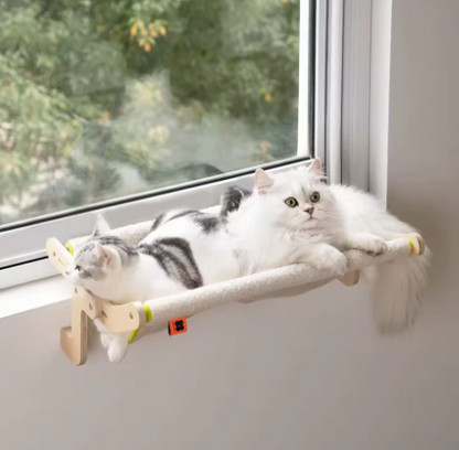 🐶🐱 Cama Hamaca de Madera para Perros y Gatos
